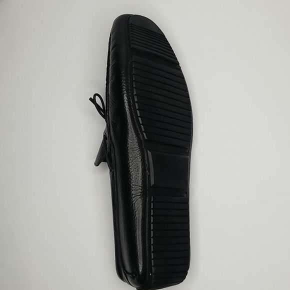 ?️Men classic Black Loafers tie driver NWT main image 8